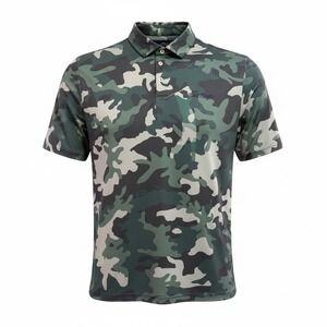 RLX Ralph Lauren Mens XL Green Camouflage Golf Polo Shirt Beau Rivage (V20)